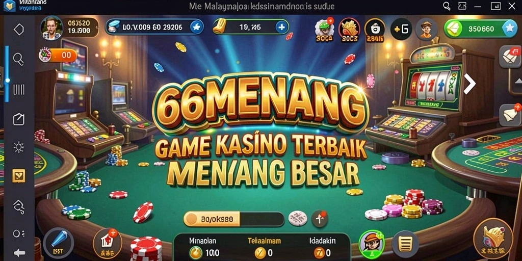 Tampilan menarik dari gameplay Kasino di 66MENANG.