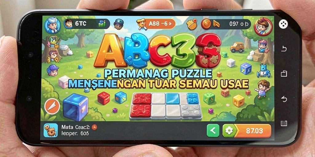 Tampilan gameplay seru yang menampilkan tantangan Puzzle.