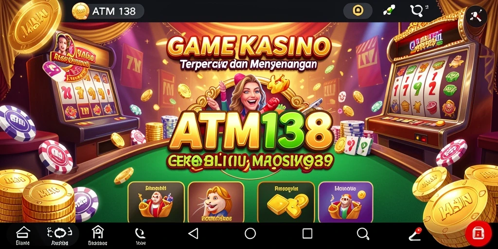 Screenshot utama ATM138 menampilkan gameplay seru dari permainan Kasino.