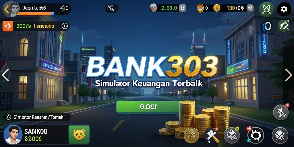 Tampilan gameplay yang realistis dalam BANK303.