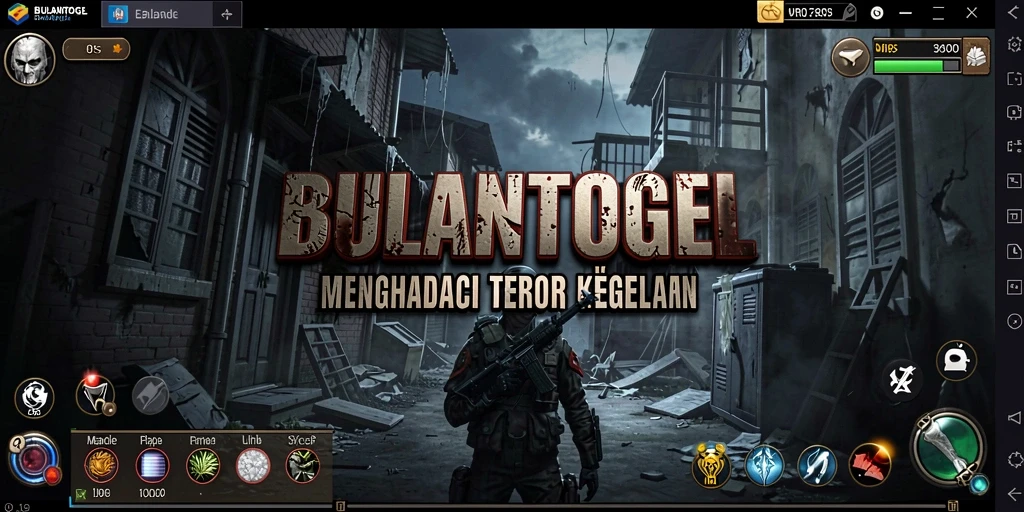 Screenshot menampilkan gameplay menegangkan dan suasana horor yang mencekam.