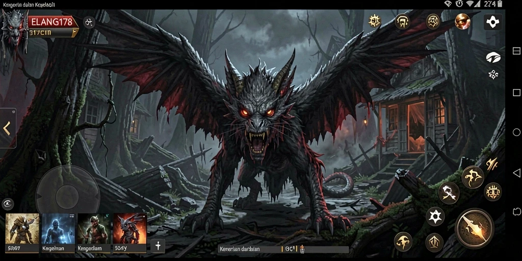 Gameplay menyeramkan dengan atmosfer kegelapan yang menakutkan.