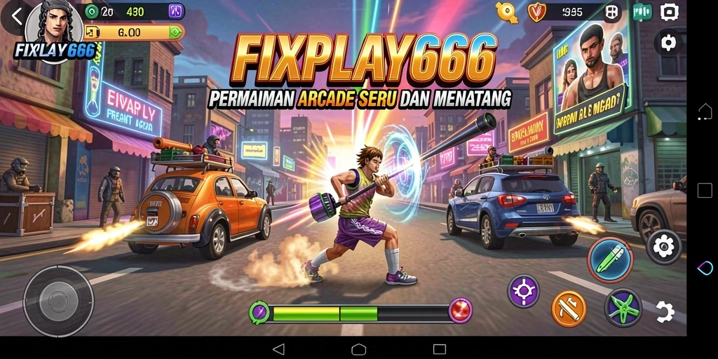 Tampilan menarik dari gameplay FIXPLAY666 yang penuh tantangan arcade.