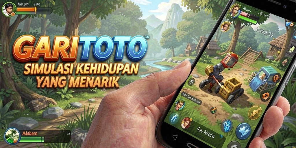 Tampilan gameplay GARITOTO yang menarik dalam simulasi kehidupan.