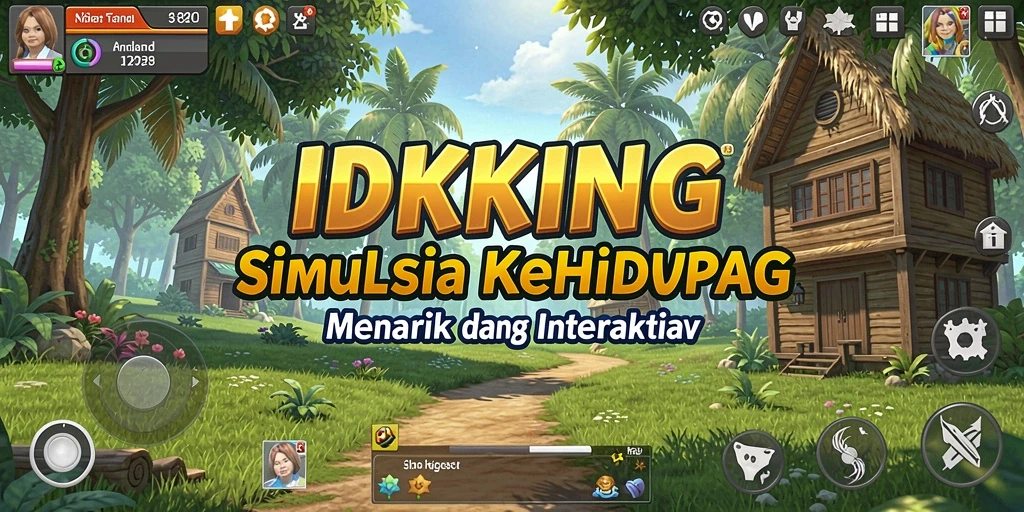 Tampilan menarik dari gameplay IDRKING yang penuh interaksi dan eksplorasi.