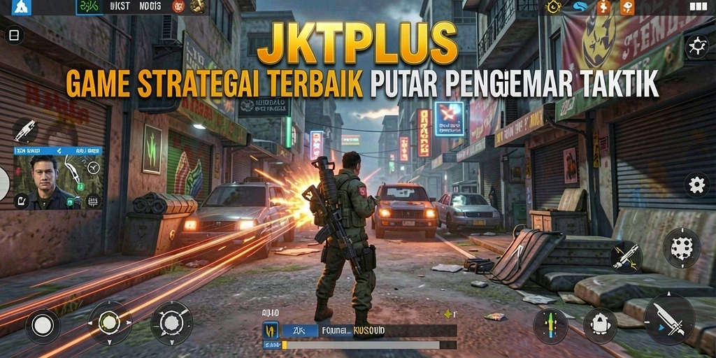 Screenshot gameplay JKTPLUS yang menunjukkan pertarungan strategis yang menegangkan.