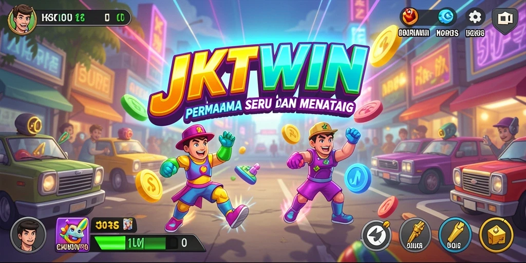 Gameplay seru dengan grafis colorful di JKTWIN.