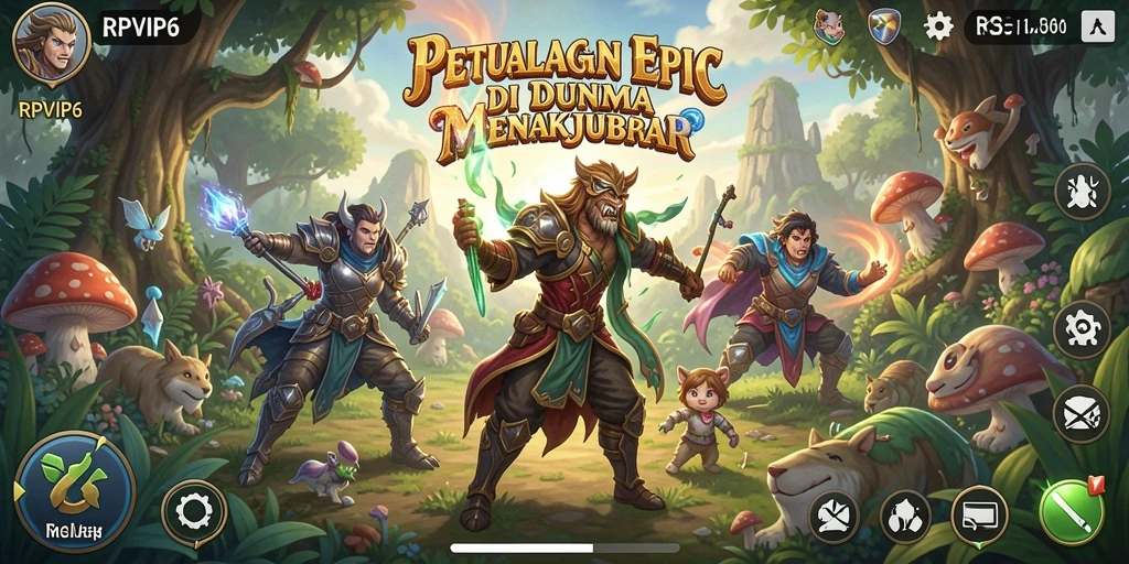 Tampilan gameplay RPVIP6 yang menakjubkan dan penuh aksi.