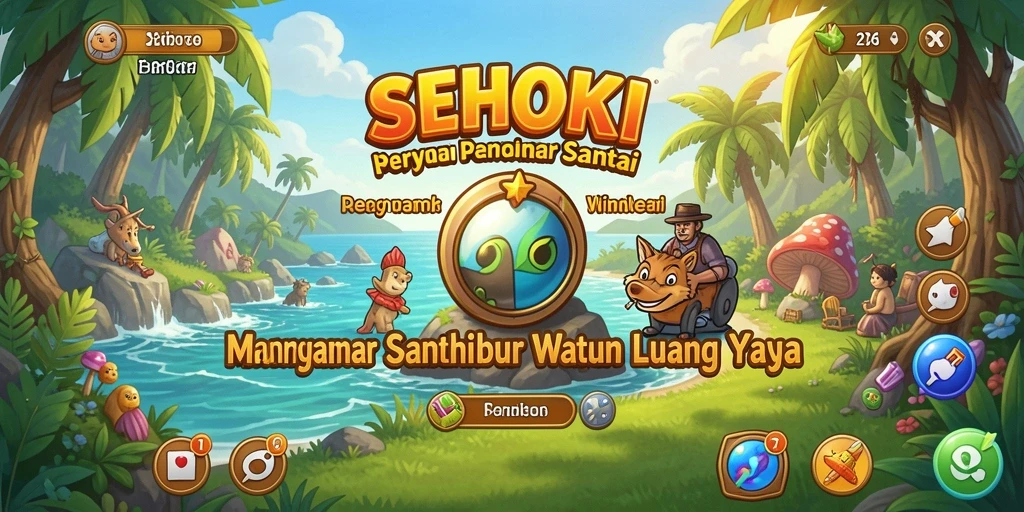 Tampilan utama SEHOKI dengan gameplay yang seru dan interaktif.