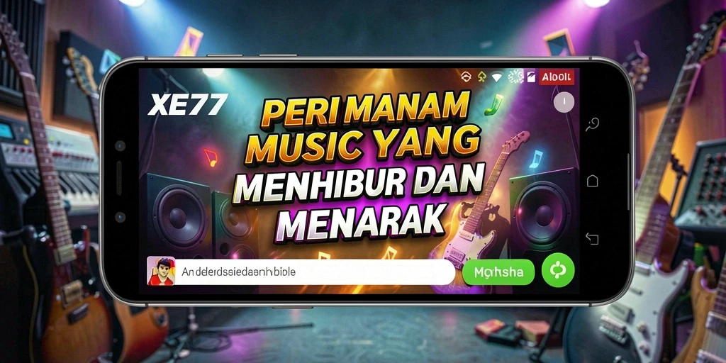 Tampilan gameplay XE77 yang menarik dengan alunan musik.